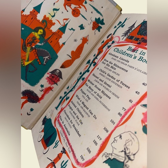 Vintage 1957 Best in Children's Books 12 Classics Nelson Doubleday Mother Goose - Picture 9 of 9